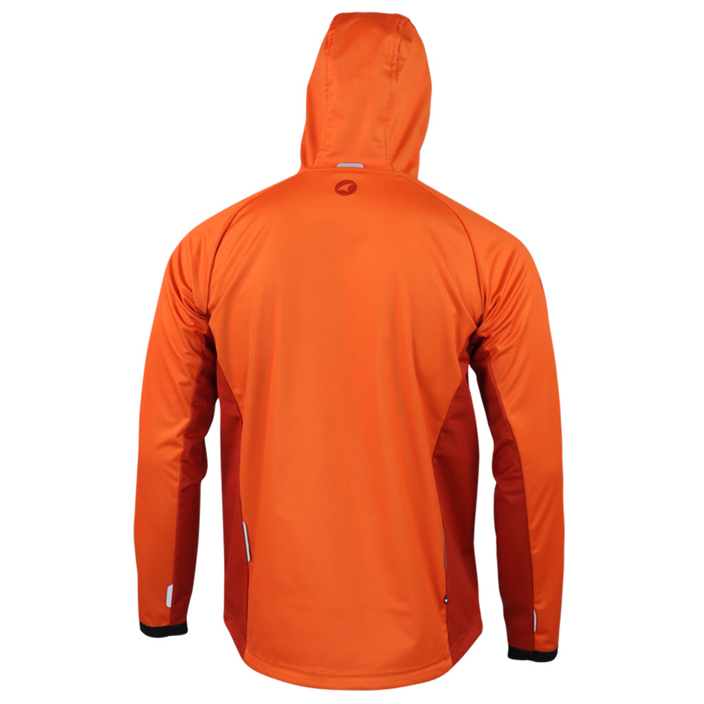 Men's Orange MTB Hoodie - Back View