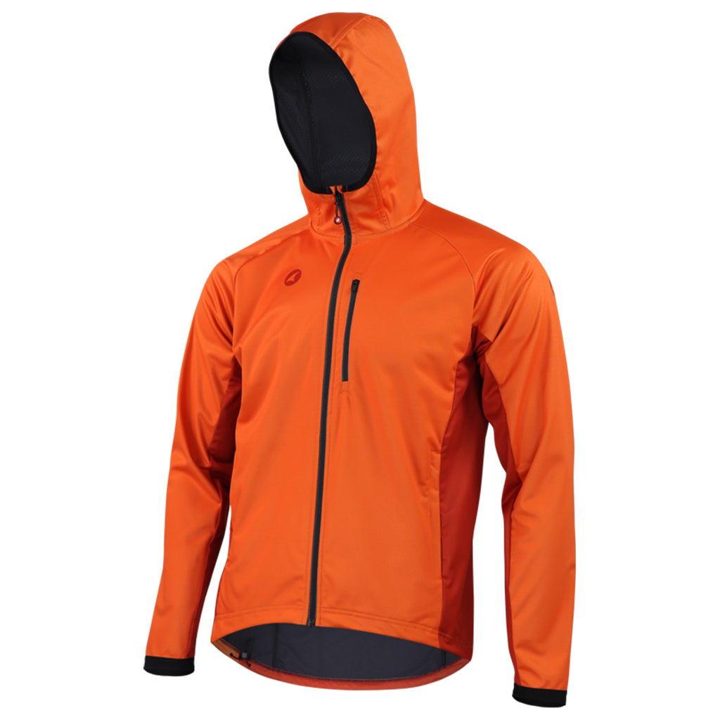 Men's Orange MTB Hoodie - Front View