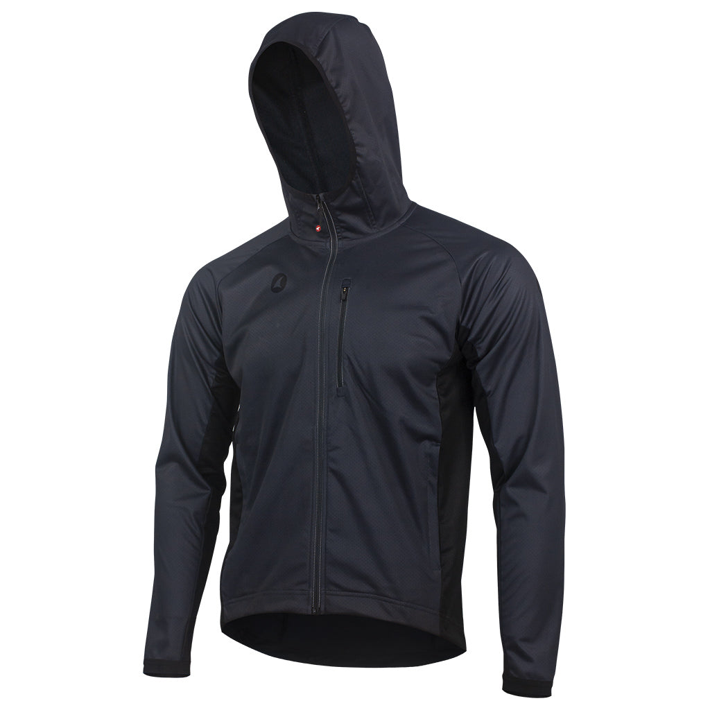 Men's Black MTB Hoodie - Front View