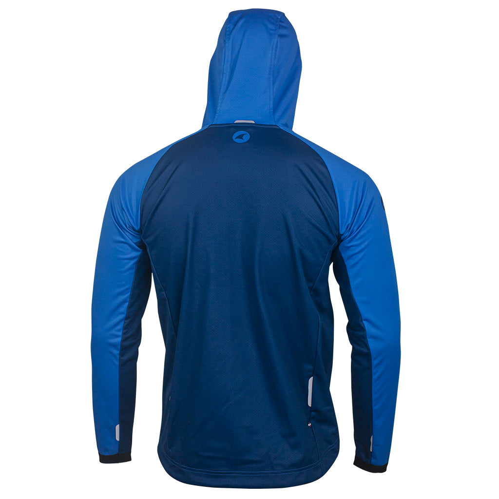 Men's Blue MTB Hoodie - Back View