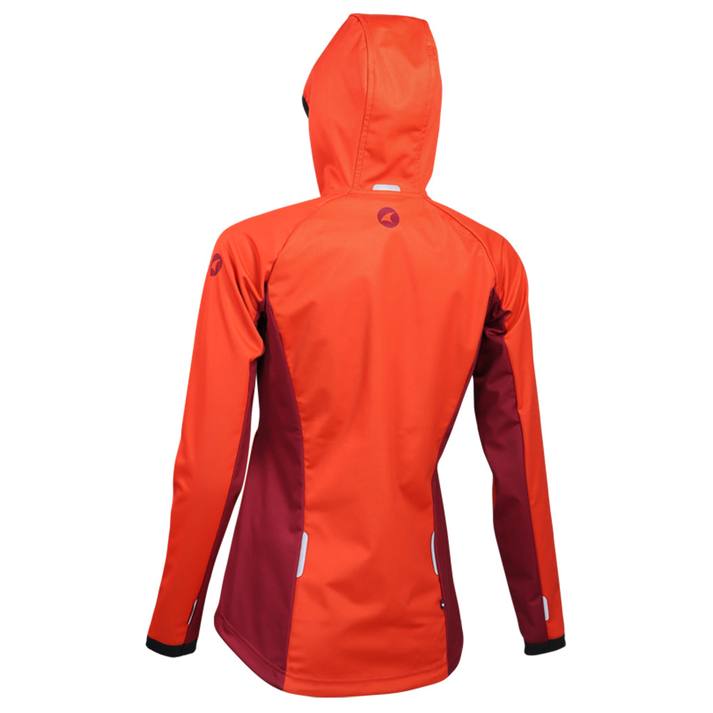 Women's Red MTB Hoodie - Front View