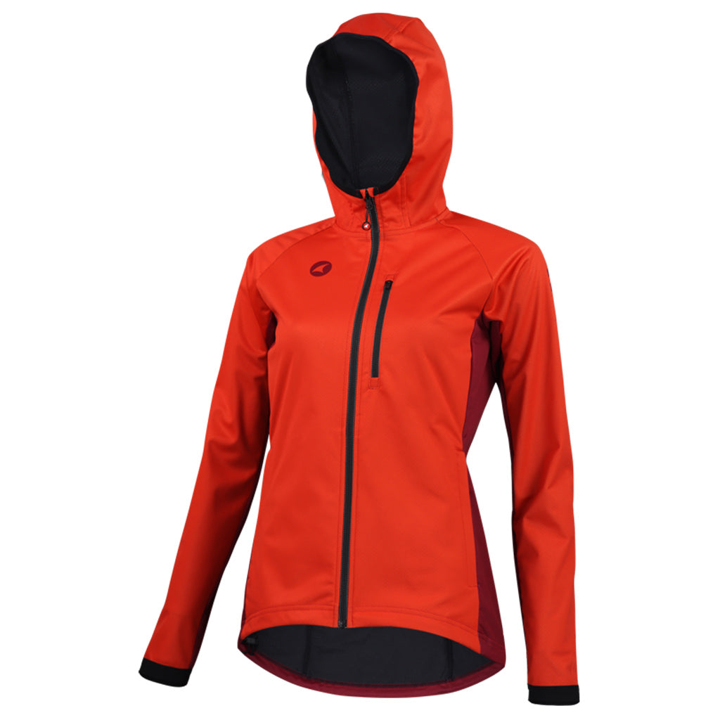 Women's Red MTB Hoodie - Front View