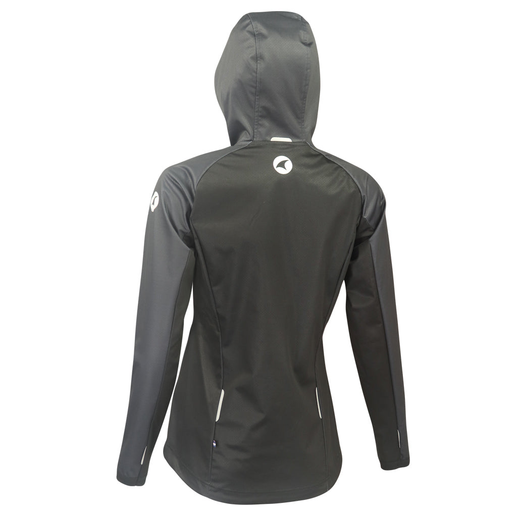 Women's Charcoal MTB Hoodie - Back View