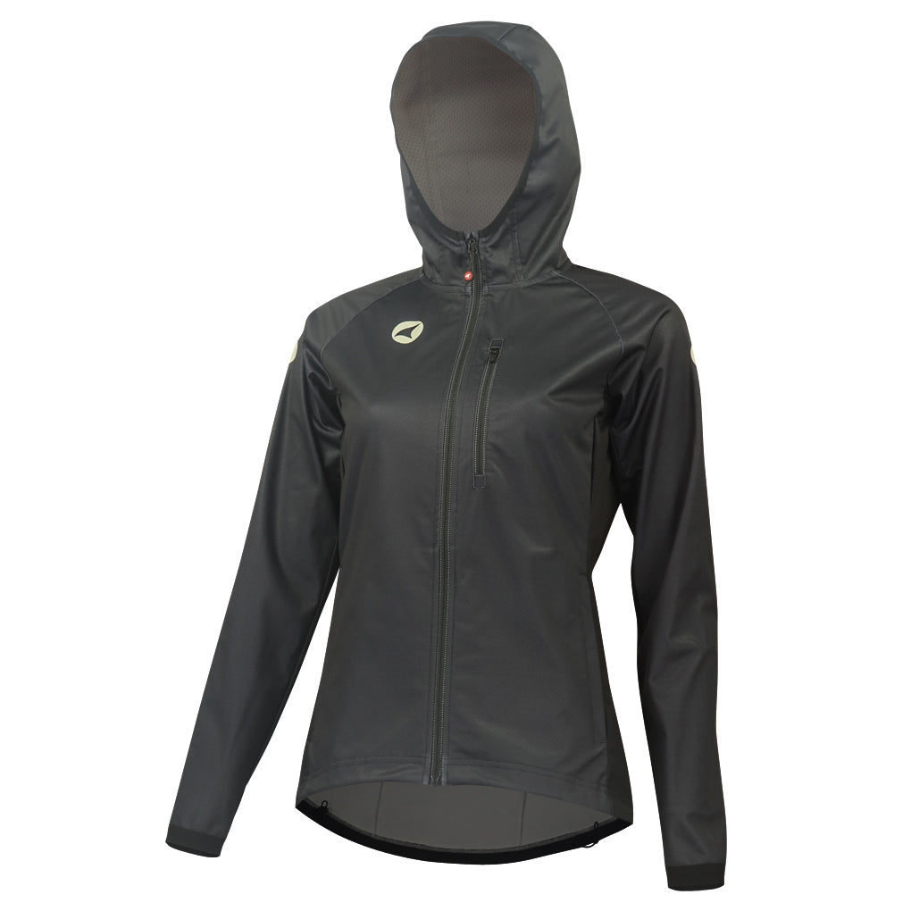Women's Charcoal MTB Hoodie - Front View