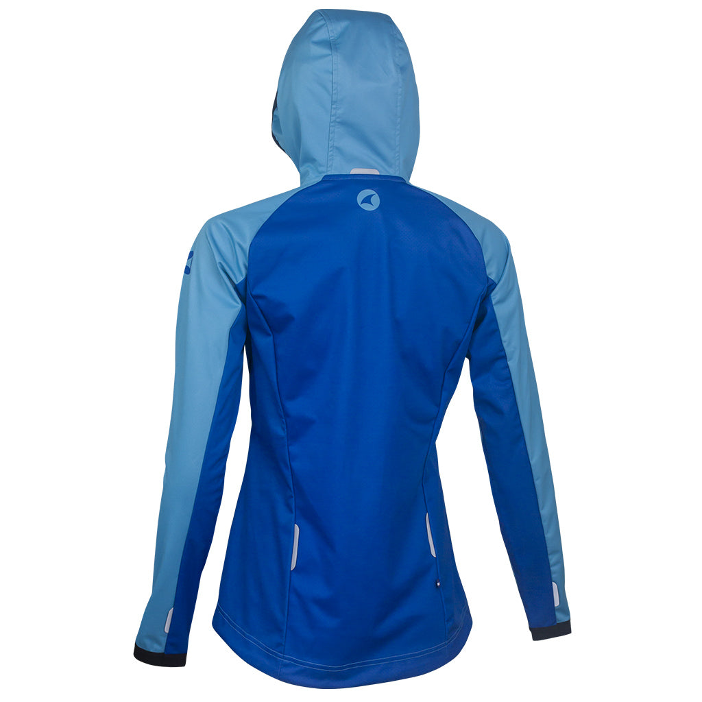 Women's Blue MTB Hoodie - Front View