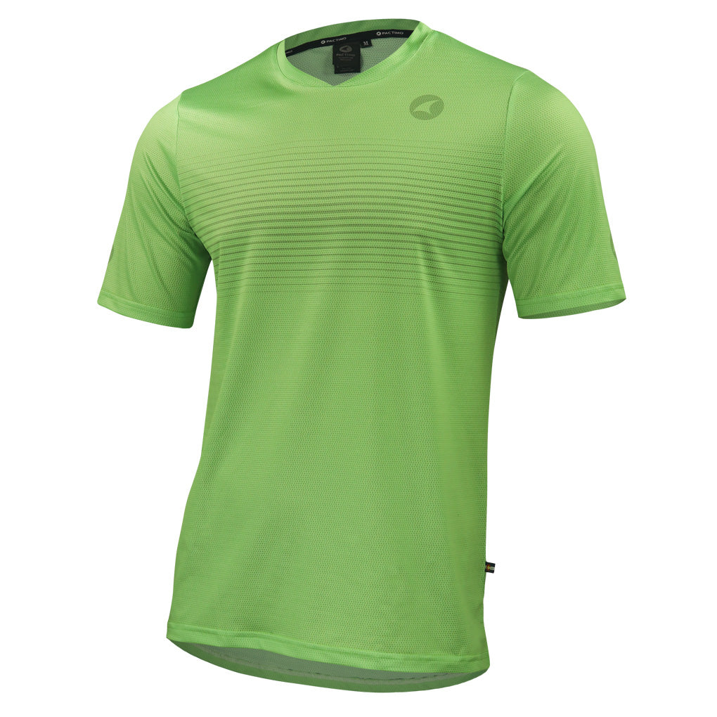 Men's Lime Green Running Shirt - Front View 
