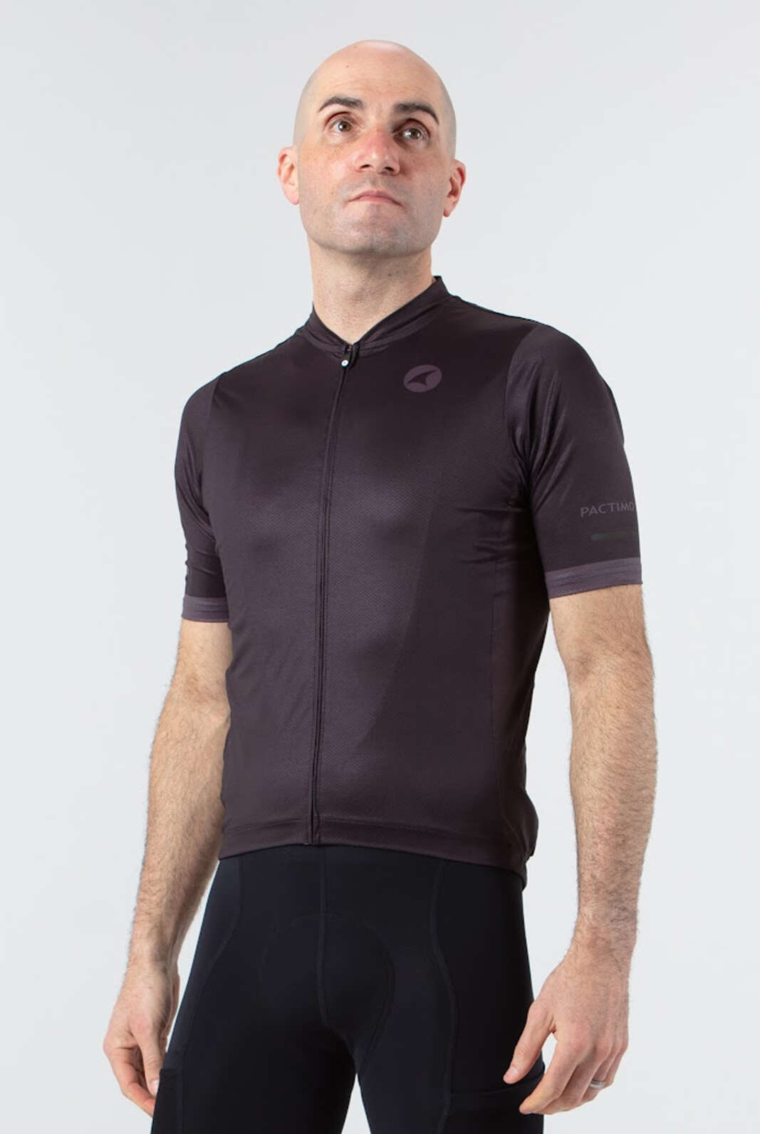 Men's Black Loose Fit Cycling Jersey