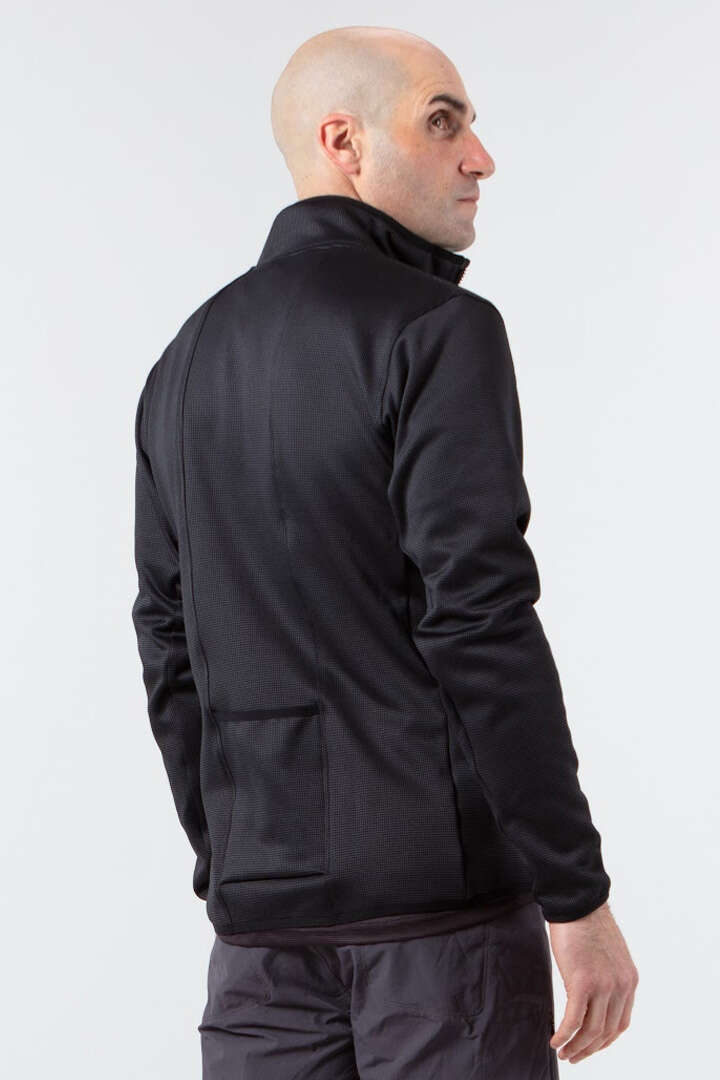 Men's Cycling Track Jacket - on Body Back View 
