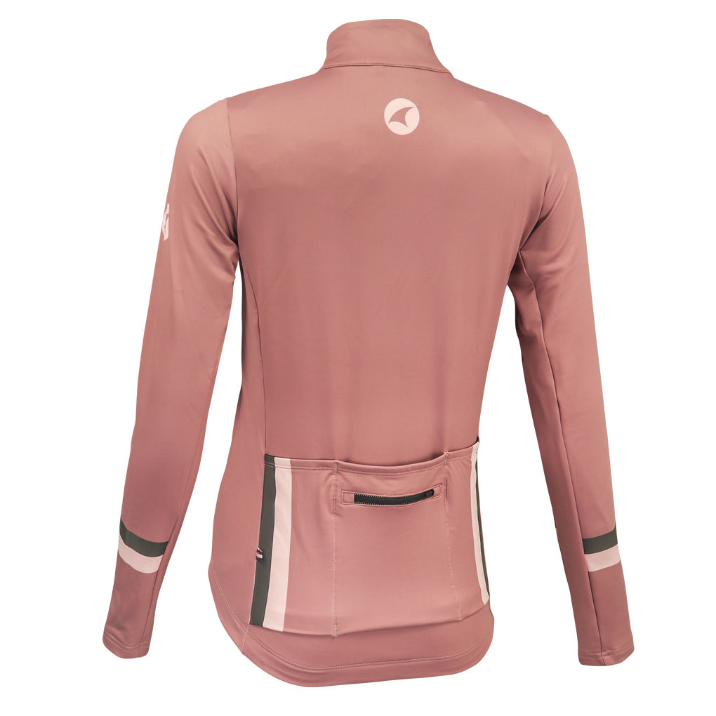Rose Thermal Cycling Jersey for Women - Back View