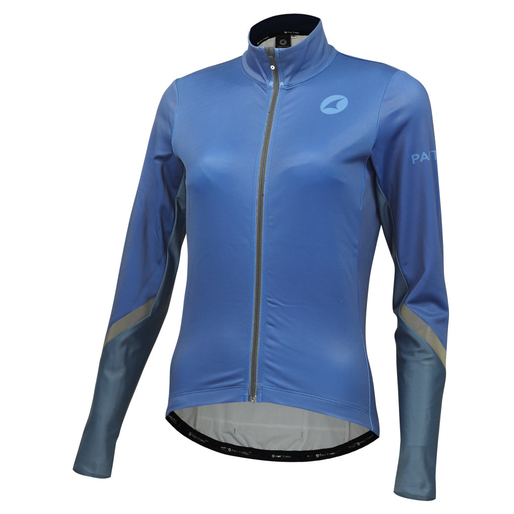 Navy Blue Thermal Cycling Jersey for Women - Storm Front View