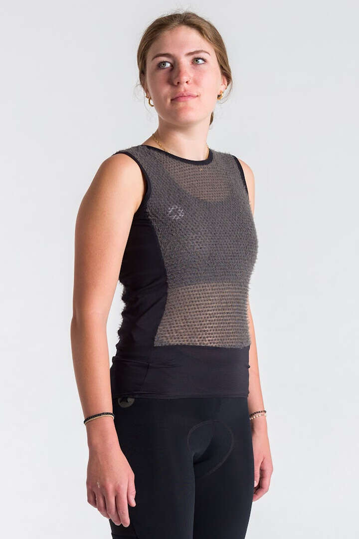 Women's Polartec Alpha Core Thermal Cycling Base Layer - On Body Side View