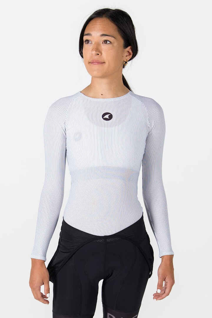 Womens Long Sleeve Cycling Base Layer - On Body Front View