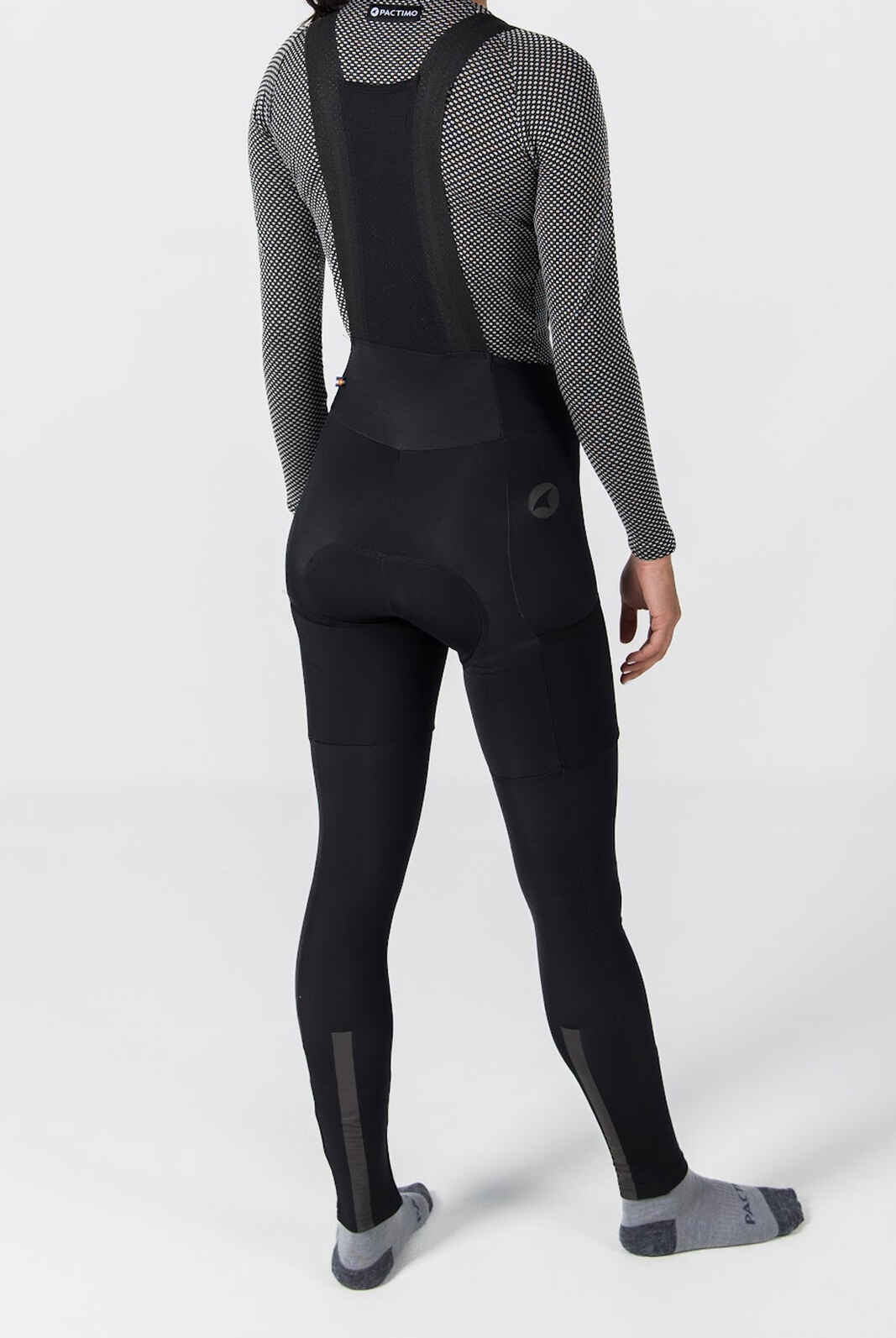 Women's Thermal Cycling Bib Tights - Closer Back View