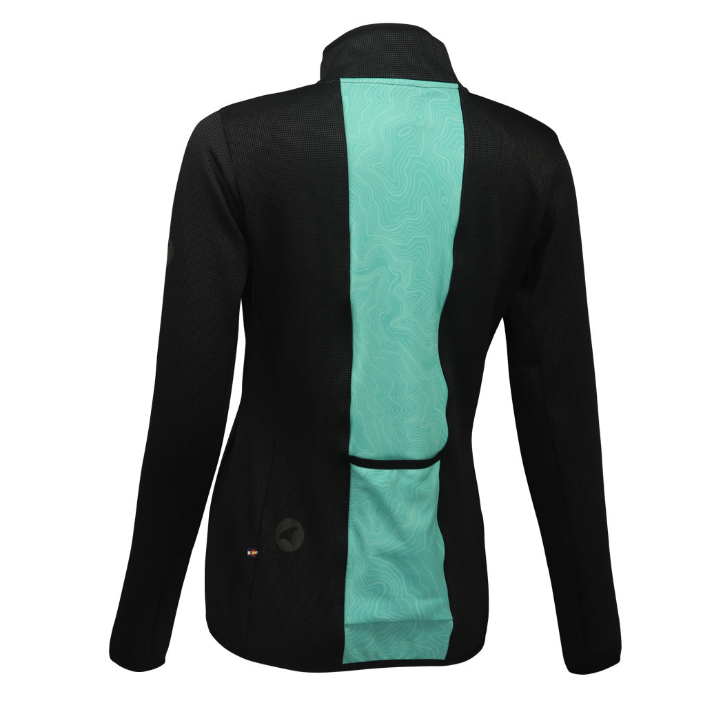 Women's Mint Cycling Track Jacket - Back View