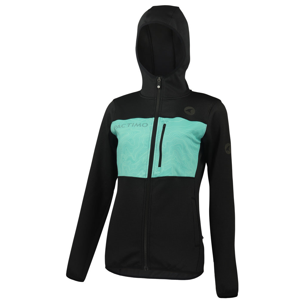 Women's Mint Full Zip Cycling Hoodie