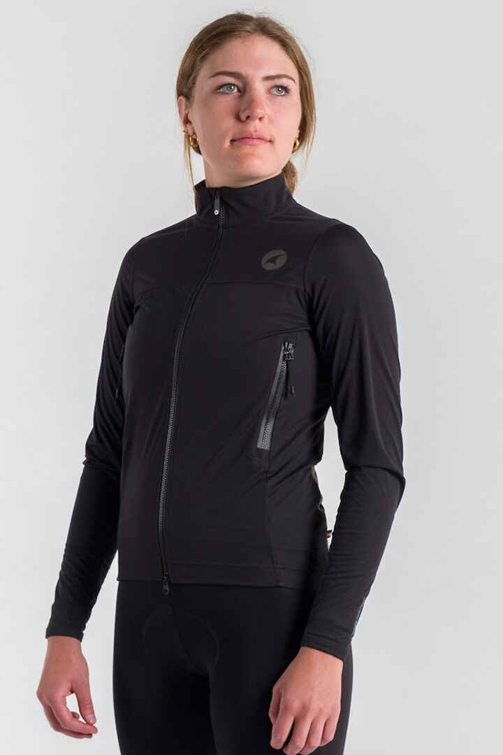 Womens Cycling Jacket for Cold Wet Weather - On Body Front View