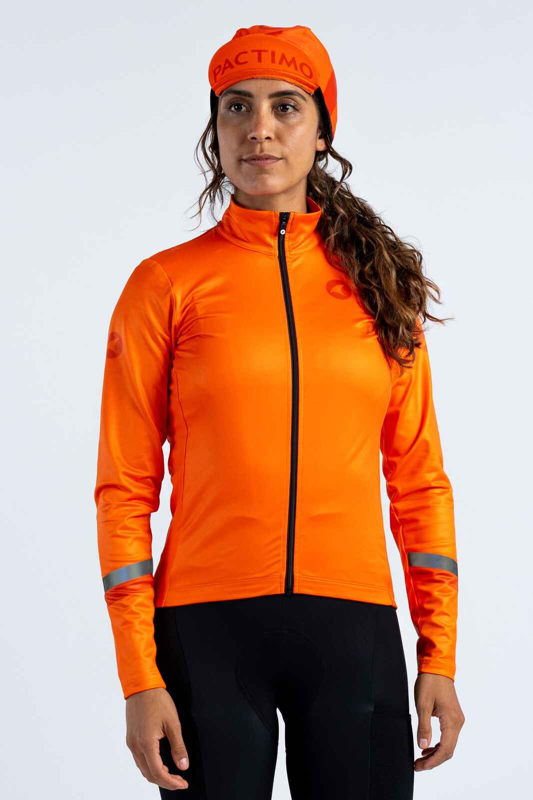 Women's Red/Orange Winter Cycling Cap 