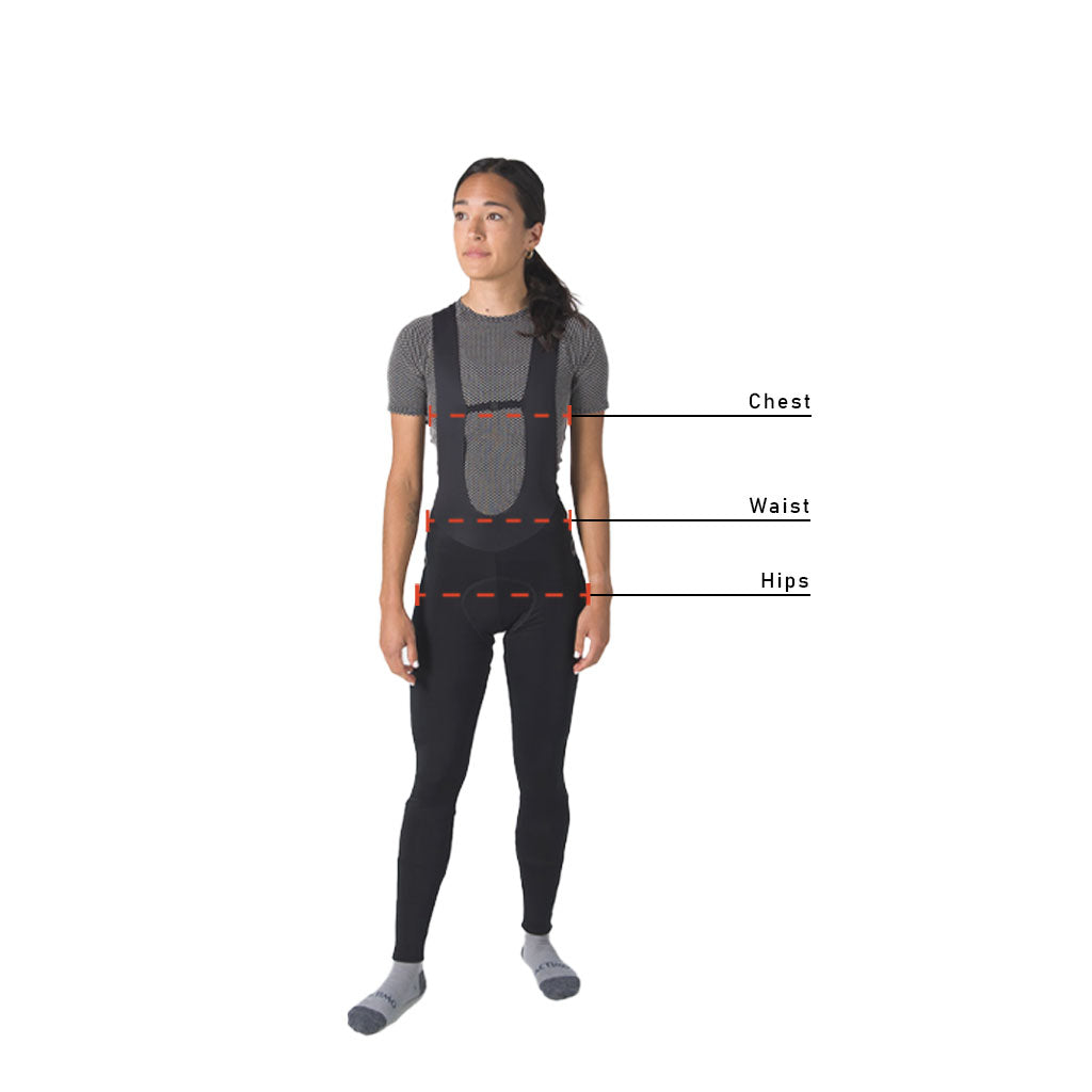 Pactimo Cycling Clothing - Women's Measurements