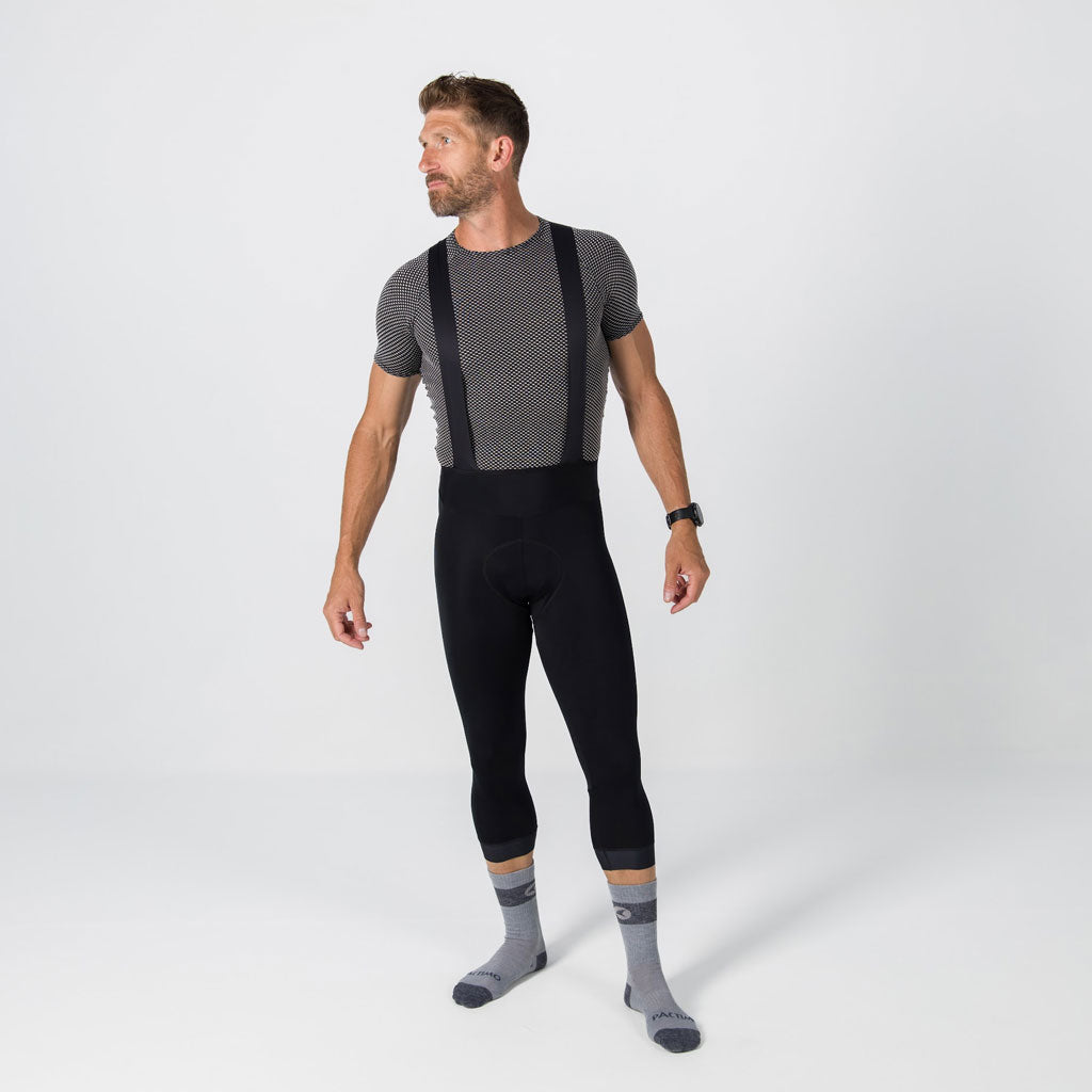 Men's Storm 3/4 Thermal Bib Tights with Weatherproofing Material