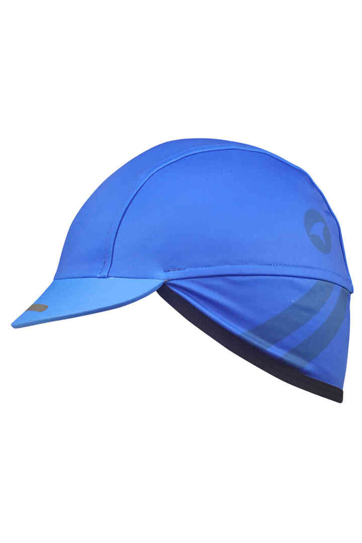 Blue Thermal Winter Cycling Cap for Wet Weather - Left View