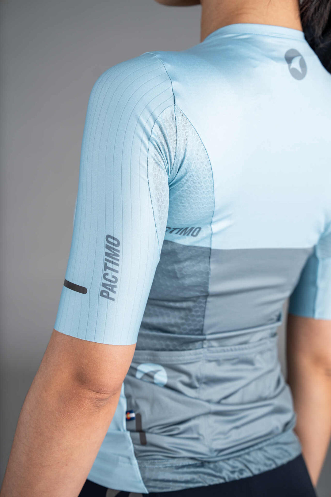 Women's Light Blue Flyte Cycling Jersey  - Speed Sleeve