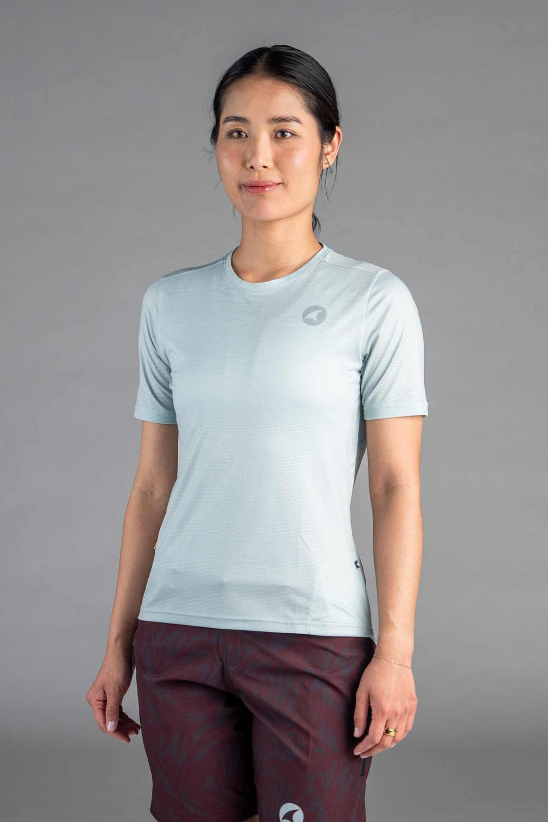 Women's Light Sage Green MTB Tee - Front View