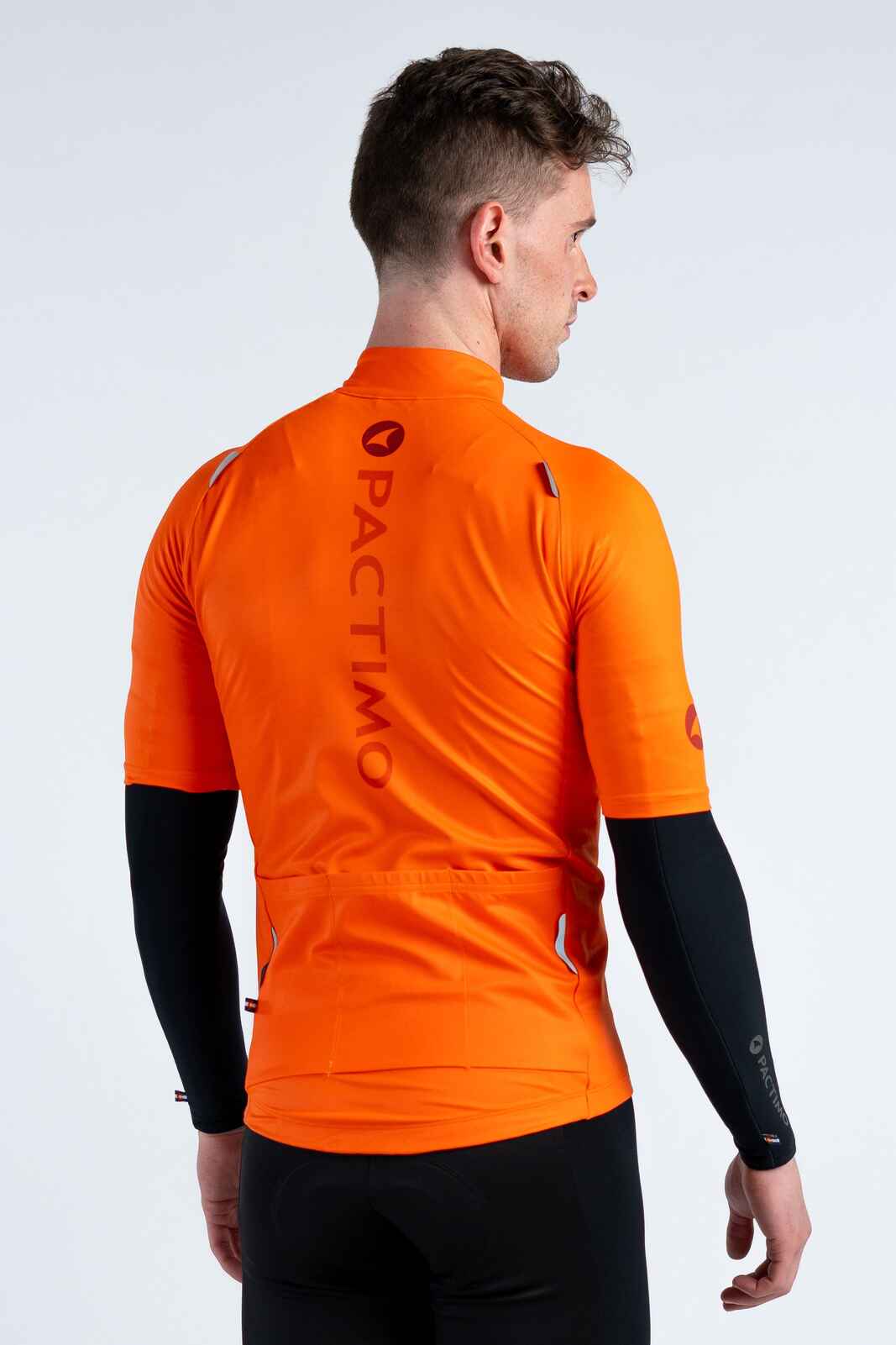 Water Repelling Cycling Arm Warmers - Back View