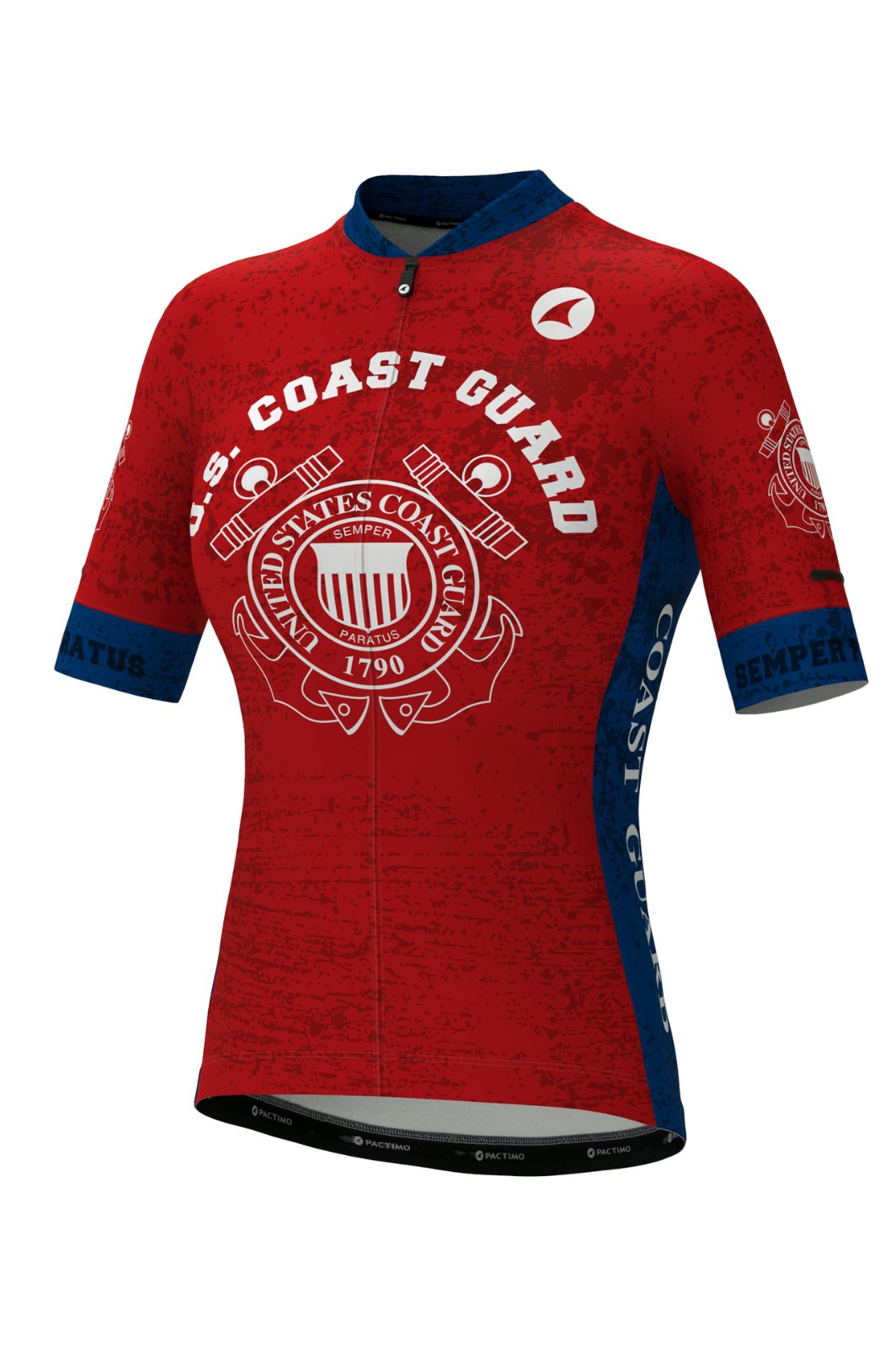 Women's US Coast Guard Cycling Jersey - Ascent Aero Front View