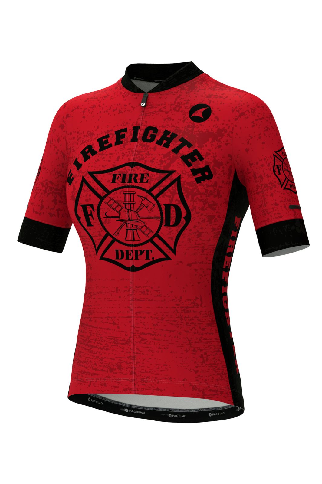 Women's First Responder Firefighter Cycling Jersey - Ascent Aero Front View