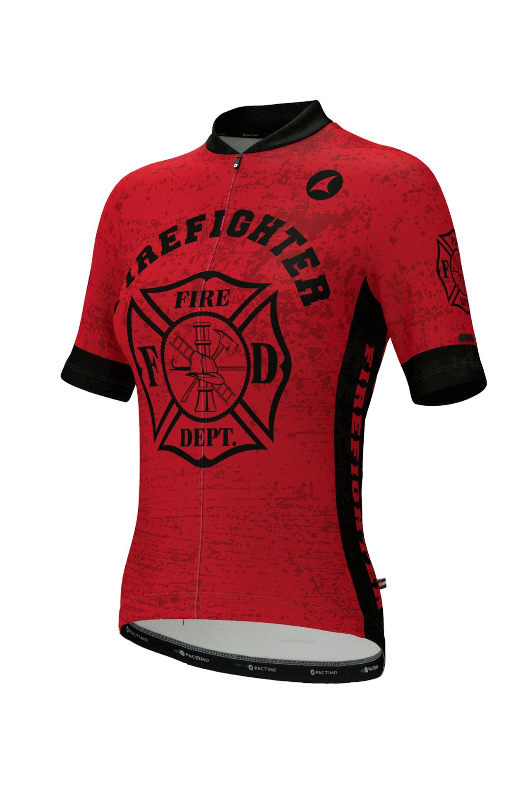 Women's First Responder Firefighter Cycling Jersey - Front View