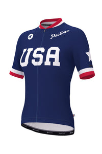 Women's Retro USA Cycling Jersey - Ascent Aero Front View
