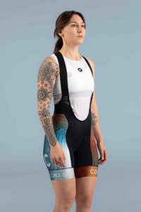 Women's Colorado Geo Cycling Bibs - Front View