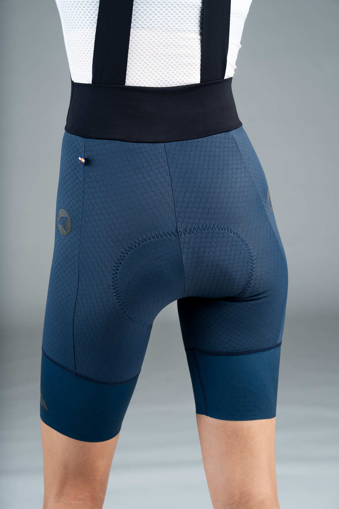 Women's Dark Navy Summit Raptor Cycling Bibs - Back Close-Up