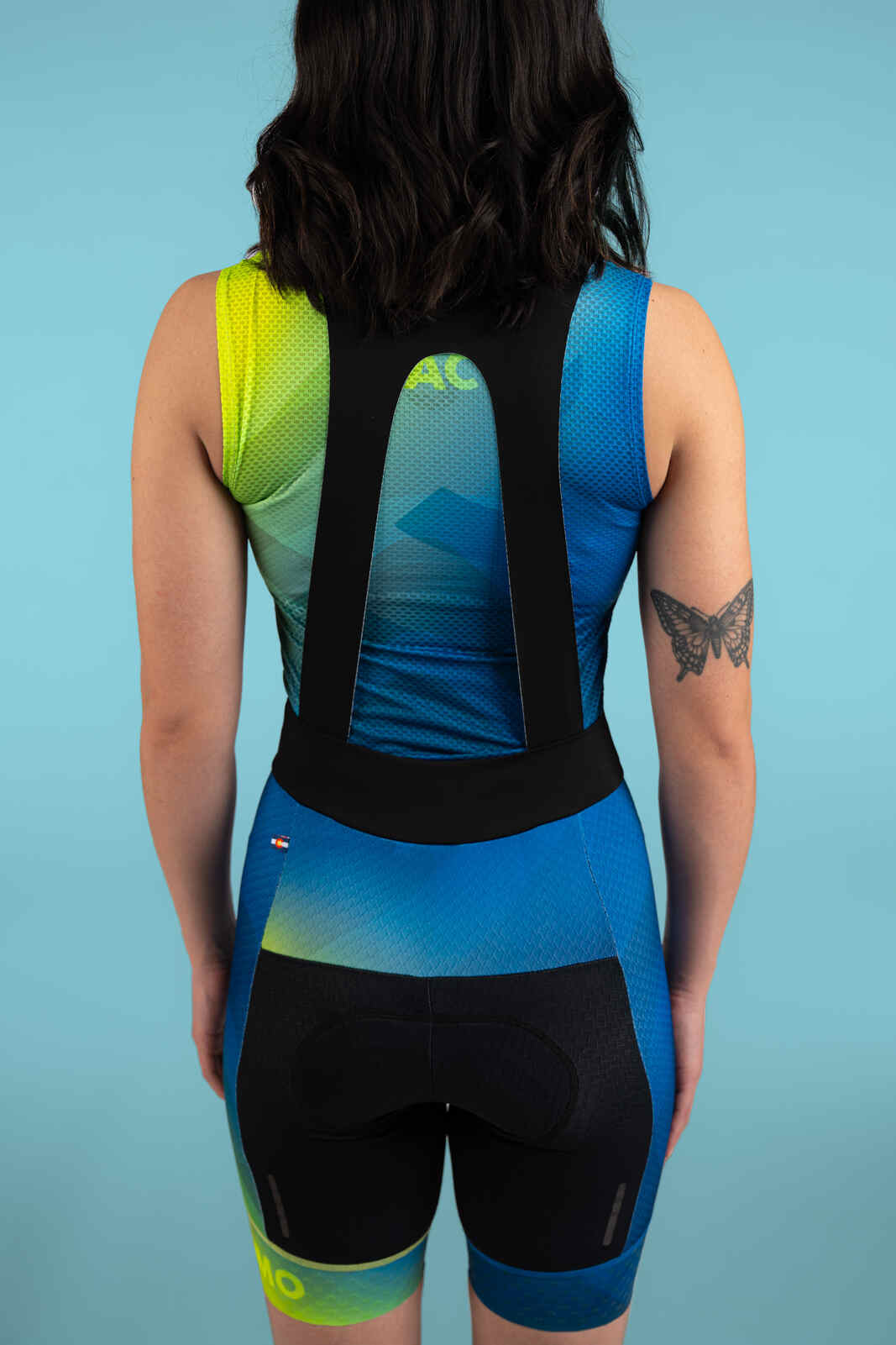 Women's PAC Summit Raptor Cycling Bibs - Cool Fade Back Uppers