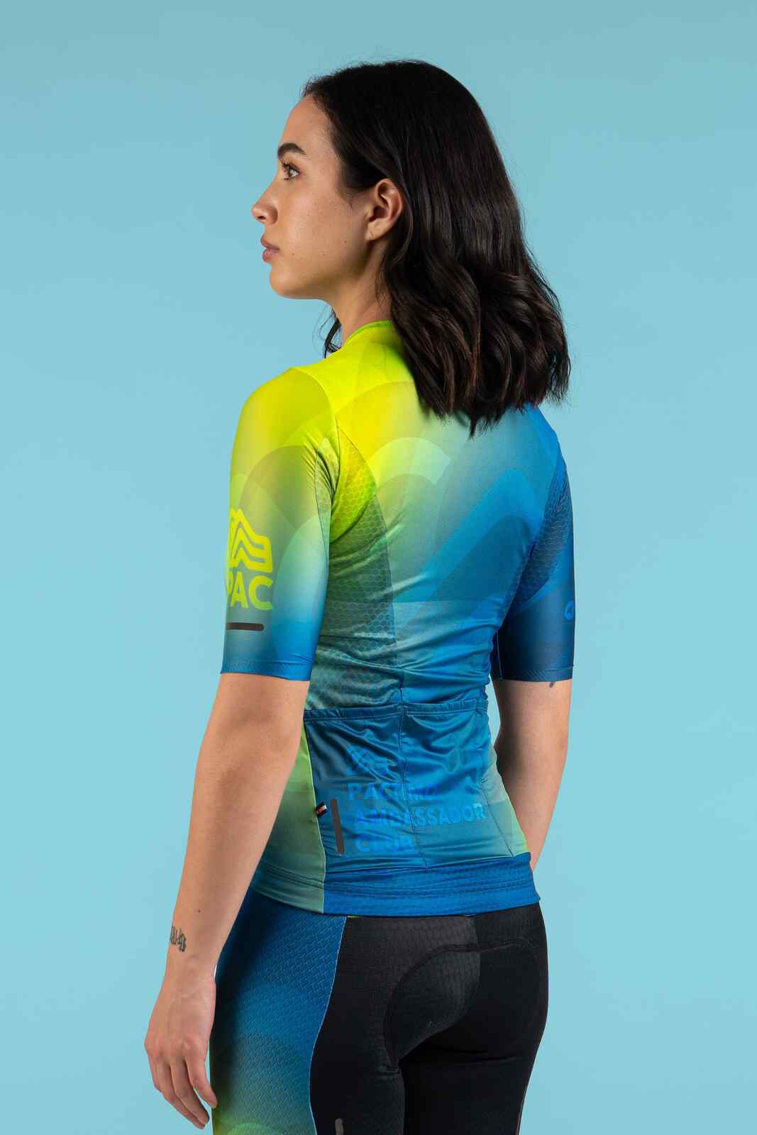 Women's PAC Summit Cycling Jersey - Cool Fade Back View