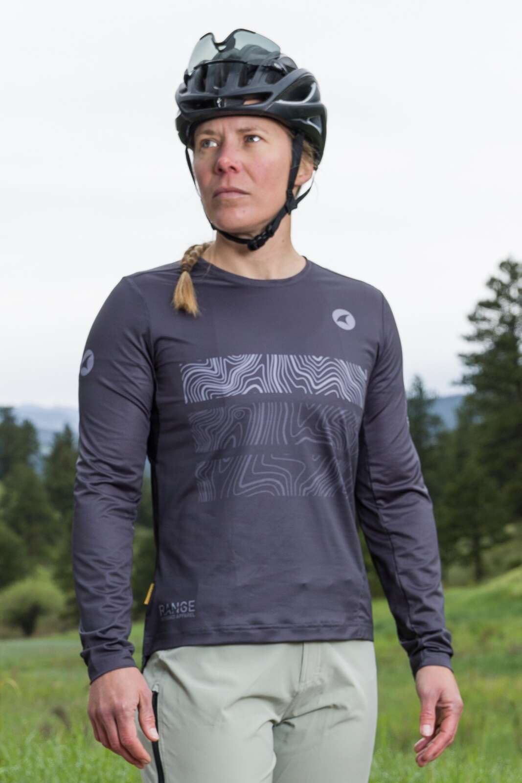 Women's Long Sleeve Mountain Bike Jersey - Front View