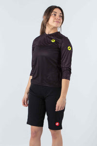 Women's Black MTB Shorts - Terrain Front View