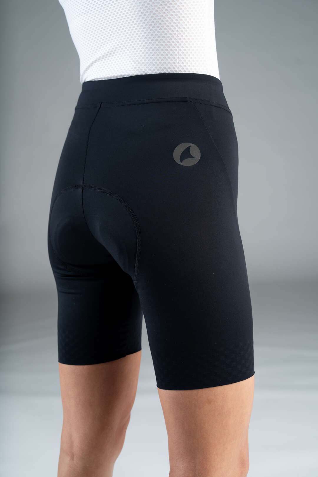 Women's Black Classic Cycling Shorts - Right Side