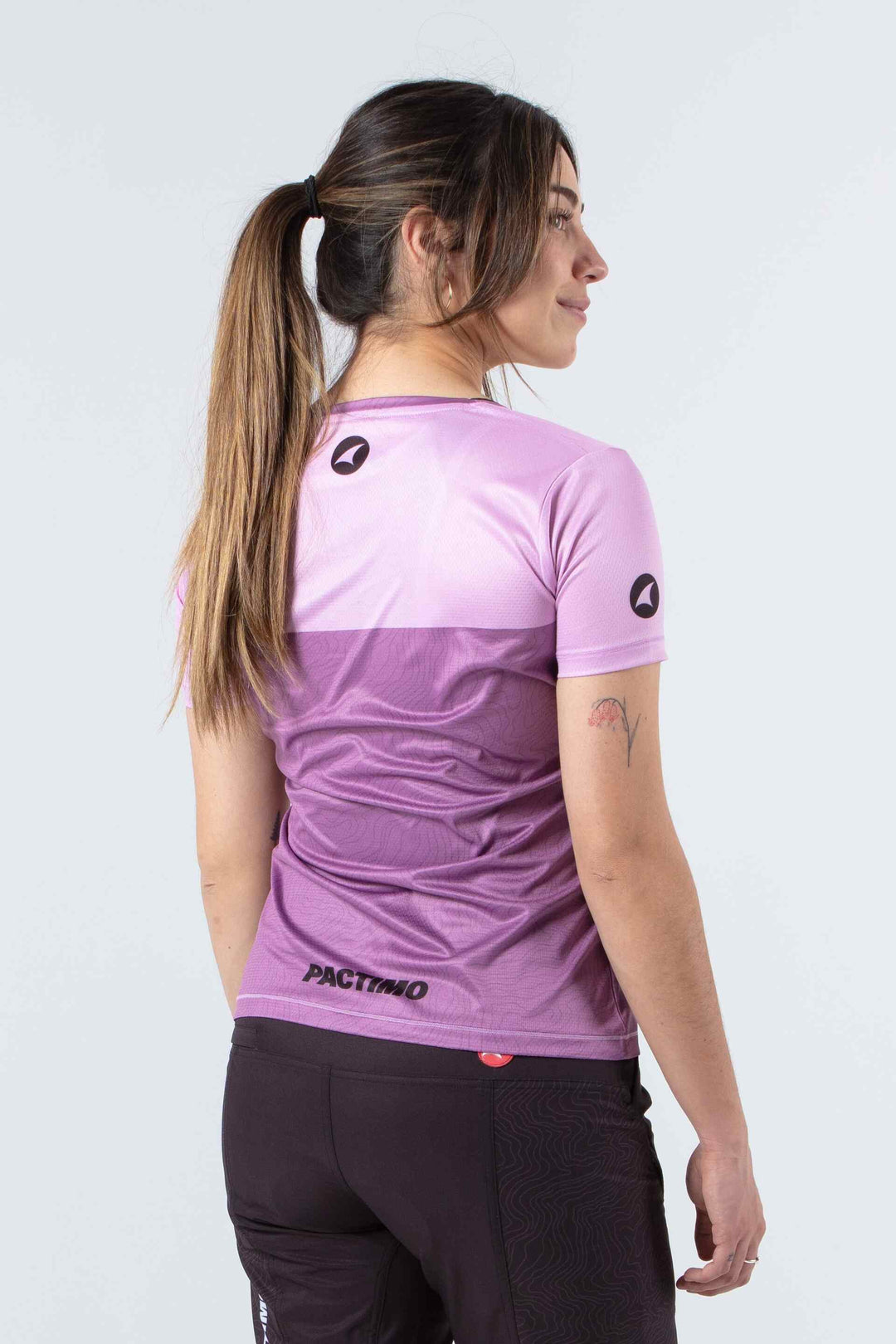 Women's Lilac MTB Tee - Back View