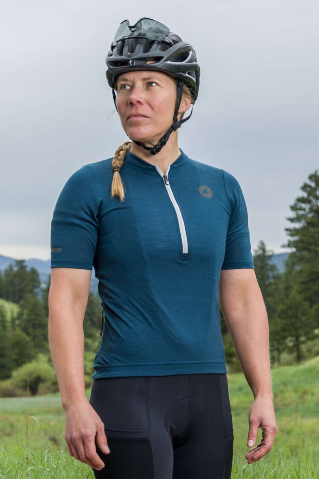 Women's Merino Wool Cycling Jersey - Front View