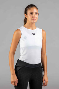 Women's Mesh Sleeveless Cycling Base Layer - Front View