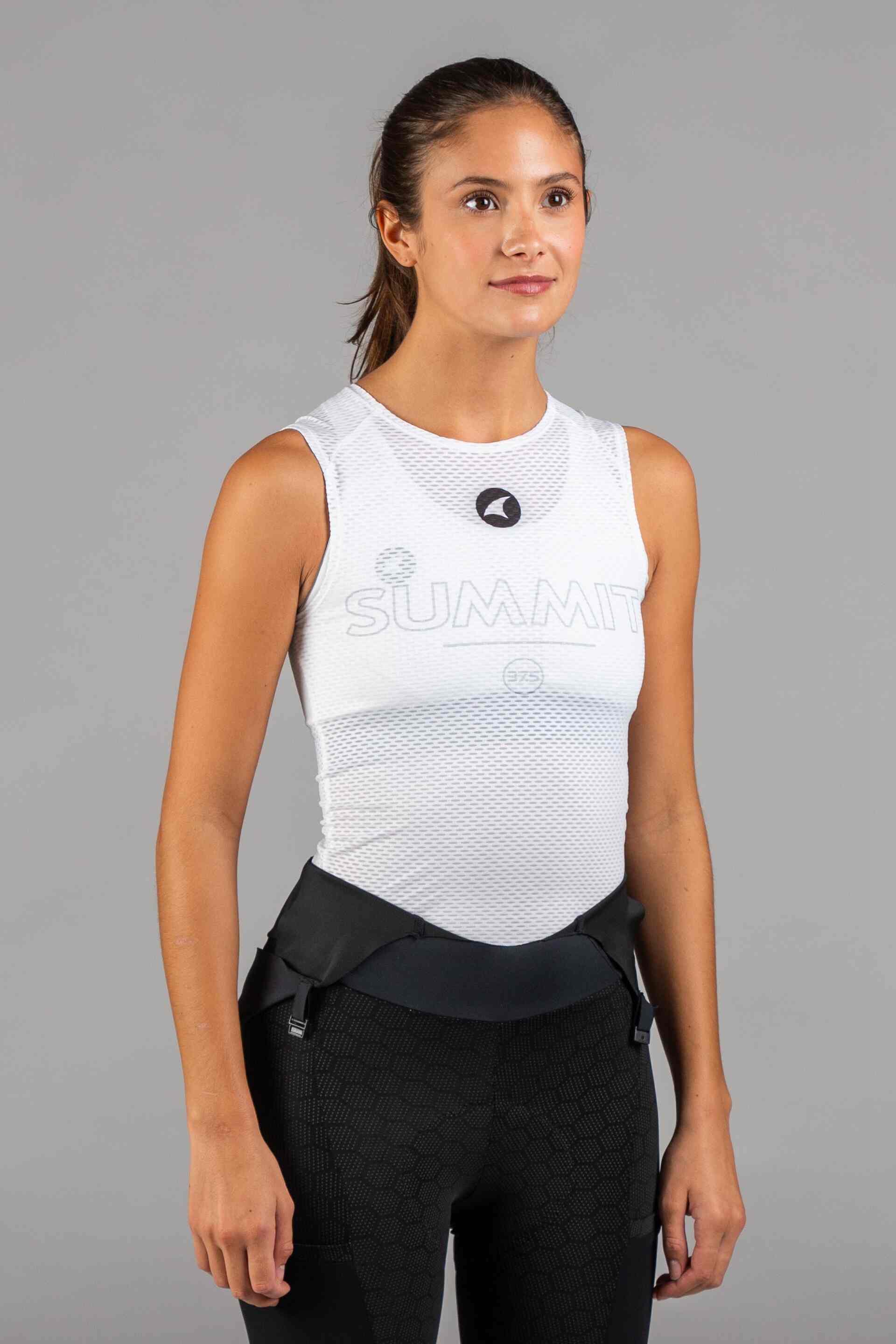 Women's Mesh Sleeveless Cycling Base Layer - Front View