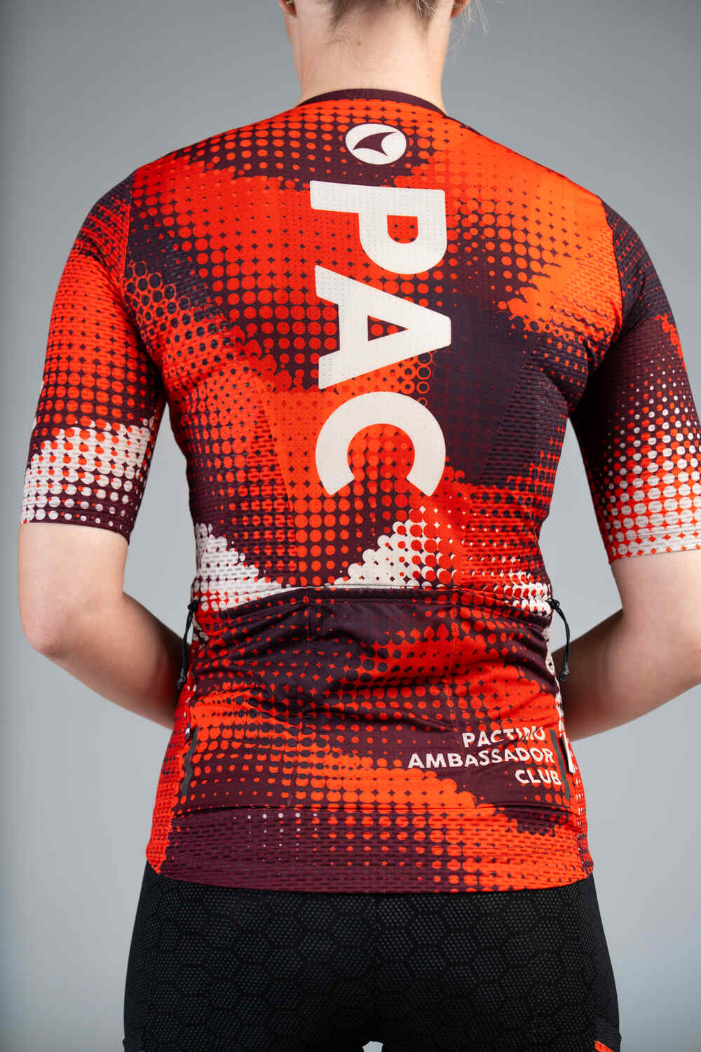 Women's PAC Aero Cargo Mesh Cycling Jersey - Desert Paintbrush Back Close-Up