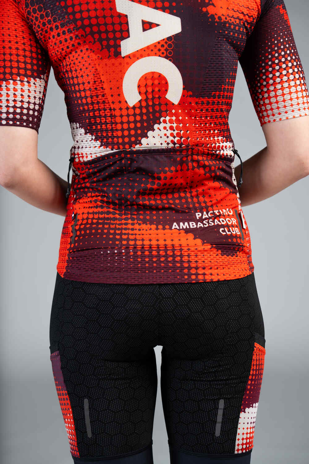 Women's PAC Aero Cargo Mesh Cycling Jersey - Desert Paintbrush Back Pockets
