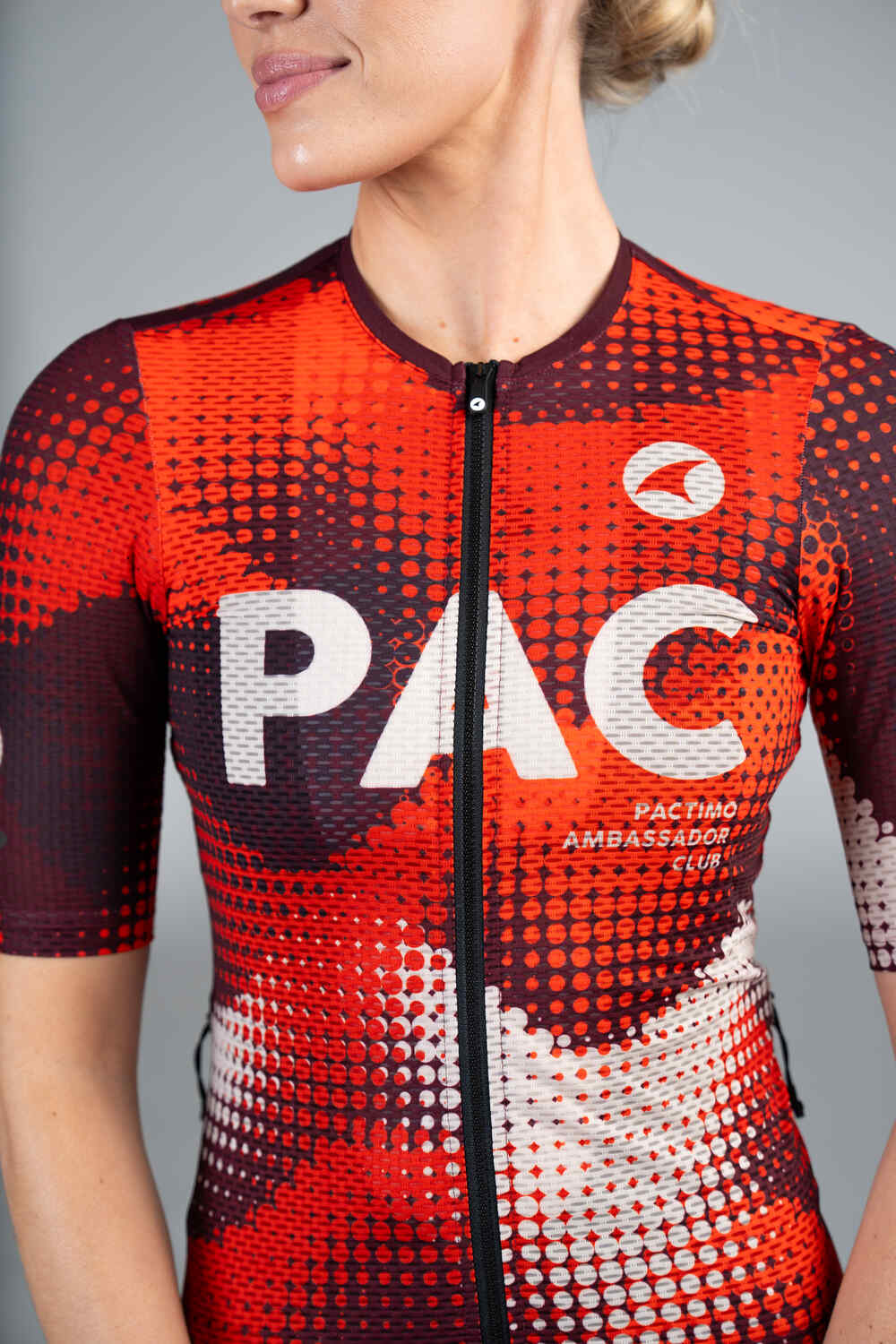 Women's PAC Aero Cargo Mesh Cycling Jersey - Desert Paintbrush Front Close-Up