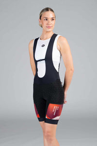 Women's PAC Cargo Bib Shorts - Desert Paintbrush Front View