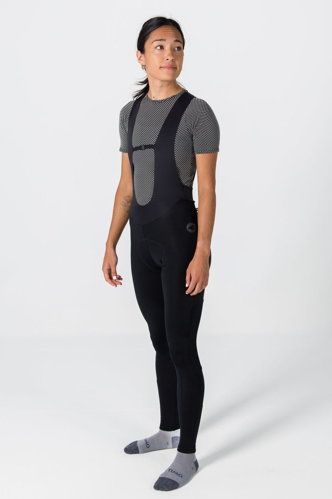 Women's Storm Thermal Cycling Bib Tights - Side View