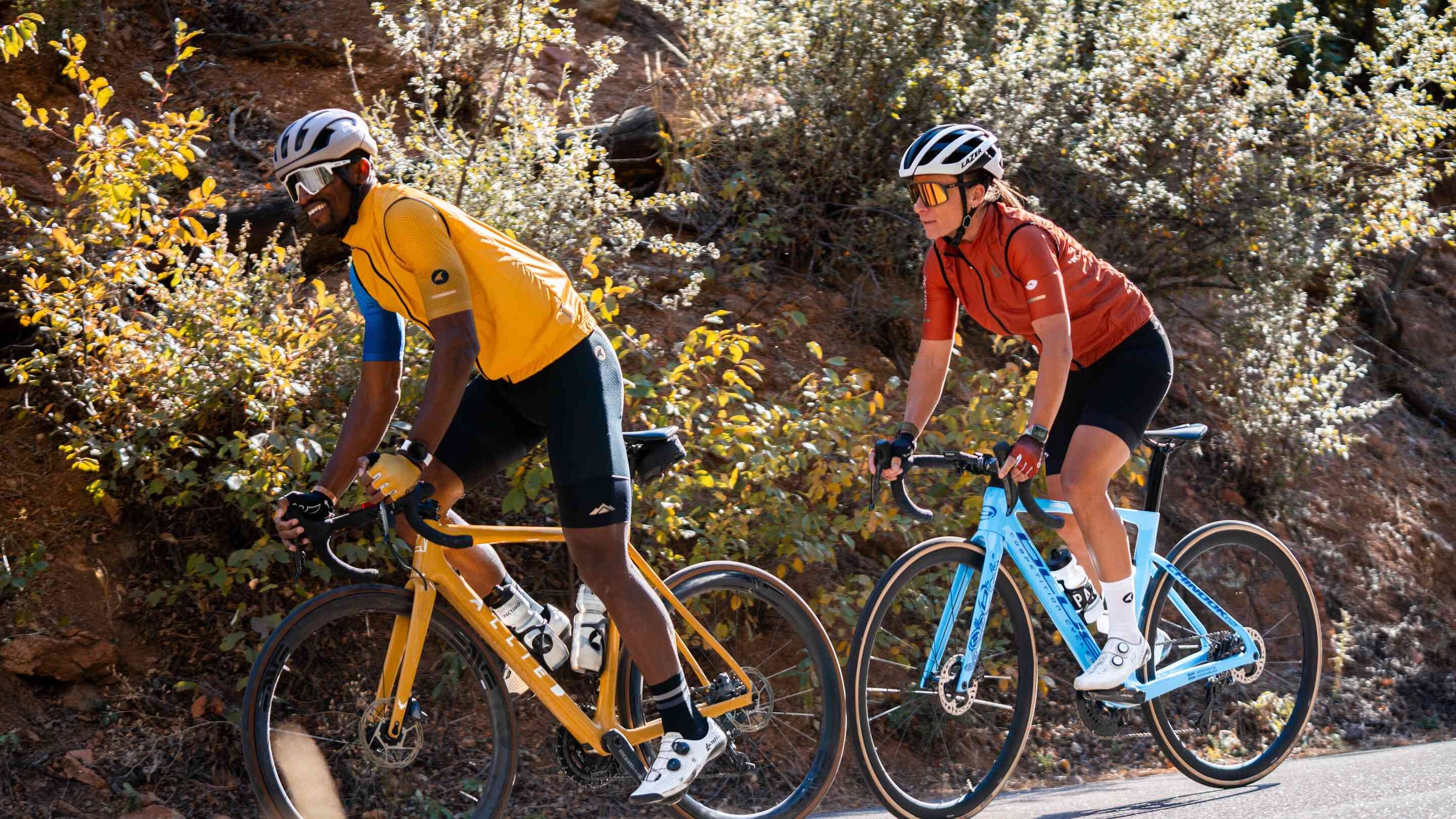 Cyclists Wearing Vests
