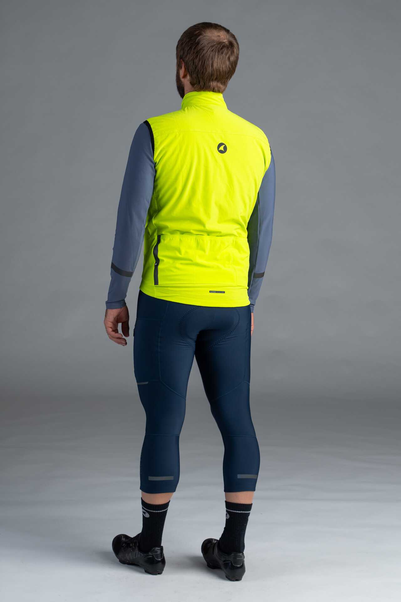 Men's High Visibility Thermal Cycling Vest - Back View