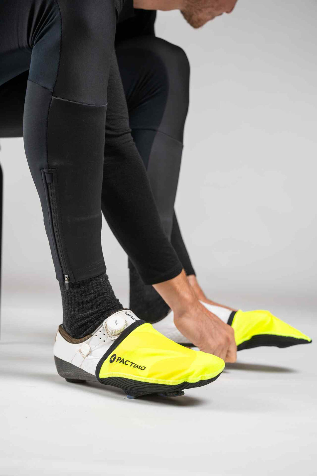 High-Viz Yellow Cycling Toe Covers